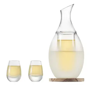 sake glasses decanter drinking set with 2 sake cups