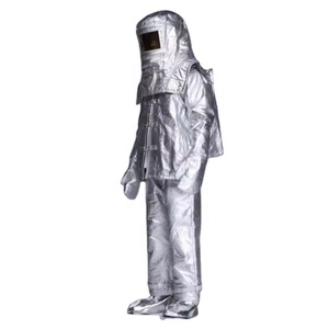 Vêtements de protection thermique pour pompiers, combinaison de proximité aluminisée avec capuche, gants et bottes, certifiée EN/UL - Product Image 5