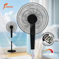 Ventilateur sur pied certifié ISO de 16 pouces, CE CB RoHS, blanc, électrique, kits SKD, ventilateur portable, commande mécanique, pour la vente en gros