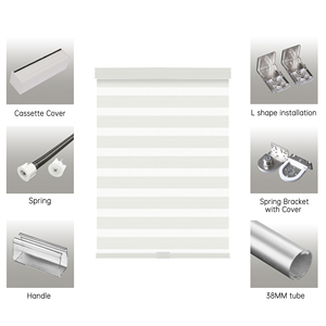 SAMADHI Cordless Blinds Modern Style Polyester Durable Customizable for Home <b>Window</b> Use - Product Image 5