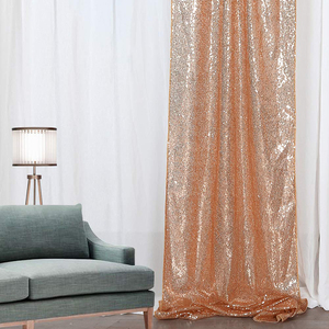 Penjualan laris 4 kaki X 6 kaki payet emas mawar dekorasi tirai pesta rumah Natal kedatangan baru profesional <span class=keywords><strong>Glitter</strong></span> 3mm - Product Image 2