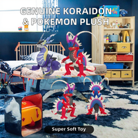 Nouvelle Peluche Authentique Koraidon & Miraidon Pikachu Blastoise Dragon, Super Douce en Coton PP, Adorable pour Cadeau d'Anniversaire