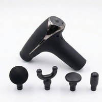 Pistolet de massage mini haute fréquence OEM, masseur à percussion portable pour tissus profonds, 6 vitesses réglables, 12 têtes de massage, 25W sans balais