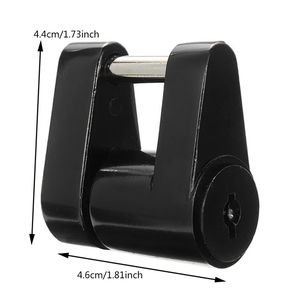 1 pièce Verrou antivol en zinc 1/4 pouce pour attelage de remorque, sécurité de remorquage pour bateaux, camions, voitures - Product Image 2