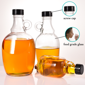 Botella de Vino Tinto Grande de 0.5L 1L 1.5L <span class=keywords><strong>2L</strong></span> 3L con Asa, Fondo Grueso, Gran Capacidad, Botella de Vidrio Transparente para Bebidas, Jugos, Agua - Product Image 4