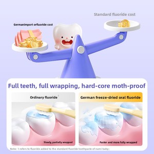 Namei khoa học đông khô olaflur kem đánh răng trẻ em hương vị đào 70g/ống làm Trắng Tính năng phụ gia-Miễn phí an toàn nếu nuốt phải - Product Image 3