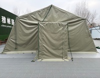 Tente d'hiver en toile PVC 4 saisons avec doublure intérieure isolée, structure métallique à 3 couches, pour 20 à 40 personnes, Russie Kazakhstan