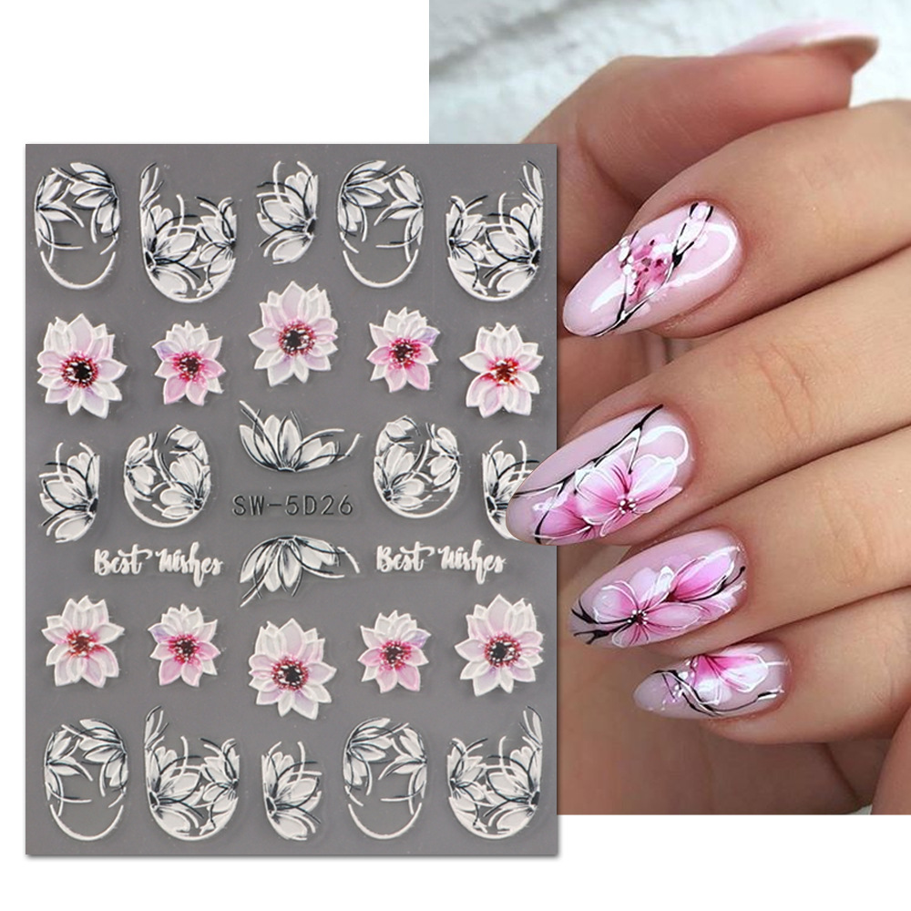 Autumn Daisy Nail Design Magic