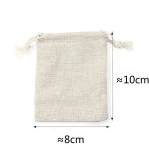 Bolsas de Lona de Algodón Reciclables con Cordón, Diseño Personalizado de Fábrica, Alta Calidad, Terciopelo, Satén, Logotipo Personalizado, Regalo de Navidad - Product Image 2