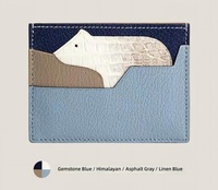Porte-cartes en cuir de crocodile véritable inspiré de la peau de vache, avec applique animalière, étui multicolore pour cartes de visite, portefeuille fournisseur OEM ODM