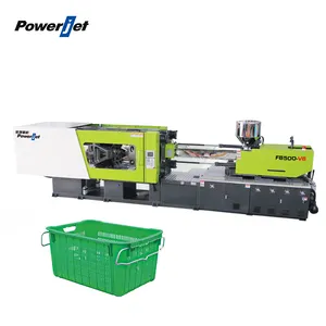 Powerjet FB500 500 Tons reliable plastic fruit vegetable crate injection molding moulding machine price