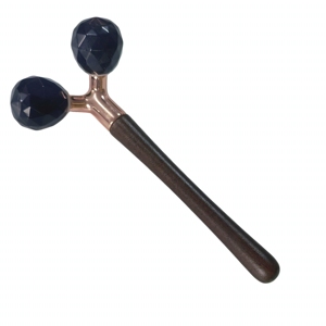 Y shaped double ball natural jade Obsidian Facial <b>Roller</b> for <b>face</b> - Product Image 6