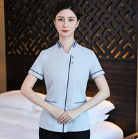 Tenue d'été pour personnel hôtelier : uniforme de chambre, serveur(se), manches longues ou courtes, ensemble de service de nettoyage