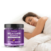 Gummies de mélatonine véganes à marque privée pour la relaxation, suppléments en gros 3mg 5mg 10mg, GABA L-théanine, Gummies de mélatonine pour le sommeil