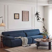 Canapé moderne compressé, canapé confortable avec 2 oreillers assortis pour salon ou chambre à coucher, compressé dans deux boîtes