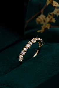 Classic 14K Solid White Gold 0.48ct Round Brilliant Lab Grown Diamond <b>Ring</b> | Round Brilliant Cut Lab Created Diamond Wedding - Product Image 2