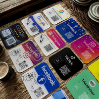 Support d'Exposition NFC en Acrylique pour Avis Google, Carte NFC pour Menus de Table de Restaurant (Vente en Gros)