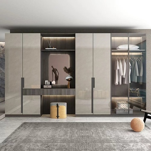 プレミアムカスタマイズ可能なハニカムアルミ製ワードローブ-モダンで耐久性のある自立型寝室家具、環境に優しい10年保証 - Product Image 4