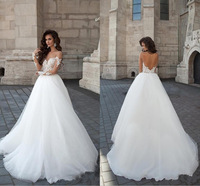 Robe de mariée AL1416 en gros, nouvelle collection 2023, robe de mariée à une épaule, manches longues, dentelle, traîne, grande taille, robe de mariée haut de gamme
