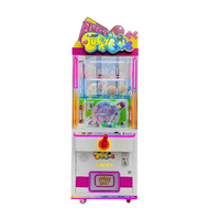 Máquina de Juego de Premios con Bolas Giratorias Operada con Monedas, Dispensadora de Snacks y Regalos