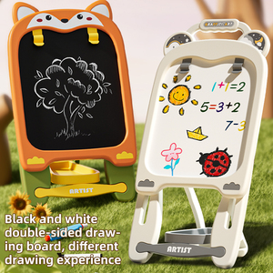 Lavagna da Disegno Bifacciale per Bambini XST, Set Educativo <span class=keywords><strong>con</strong></span> <span class=keywords><strong>Luna</strong></span> e Stelle, Giocattolo in Plastica ABS, Lavagna Bianca e Nera, 3 Colori - Product Image 6