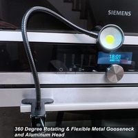 Lampe de barbecue LED COB rechargeable par USB, lampe de travail magnétique flexible pour les grillades en plein air, le camping, la randonnée et la lecture étanche