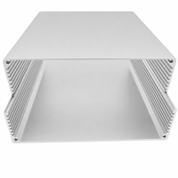 Boîtier large en alliage d'aluminium extrudé 160*80mm, longueur 200/220mm, indice de protection IP54, dissipation thermique pour alimentation électrique