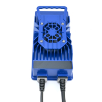 Chargeur de batterie Li-ion Nmc 14s avec prise EU, 24V 36V 48V 60V 12A 72V 10A 15A 20A, chargeur Lifepo4 avec affichage LCD et borne