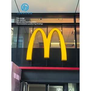 Segno principale esterno segno Led segno luminoso Vaccum formando retroilluminato acrilico 3d Led segno di lettera produttore del LOGO del negozio - Product Image 3