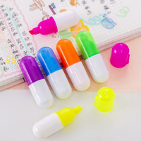 Mini Pill Highlighter Pen, Pill Egg Waffle Marker, Studentenmarkeringspen, Kerst- en eindtermijn cadeau prijs