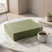 Boîte d'expédition en carton ondulé personnalisée à faible MOQ, emballage en papier pour l'e-commerce, solution d'approvisionnement unique