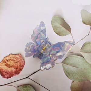 Versión coreana Gradient Clipearly Summer Temperament mariposa Hair Clip Half Zip Clip - Product Image 4