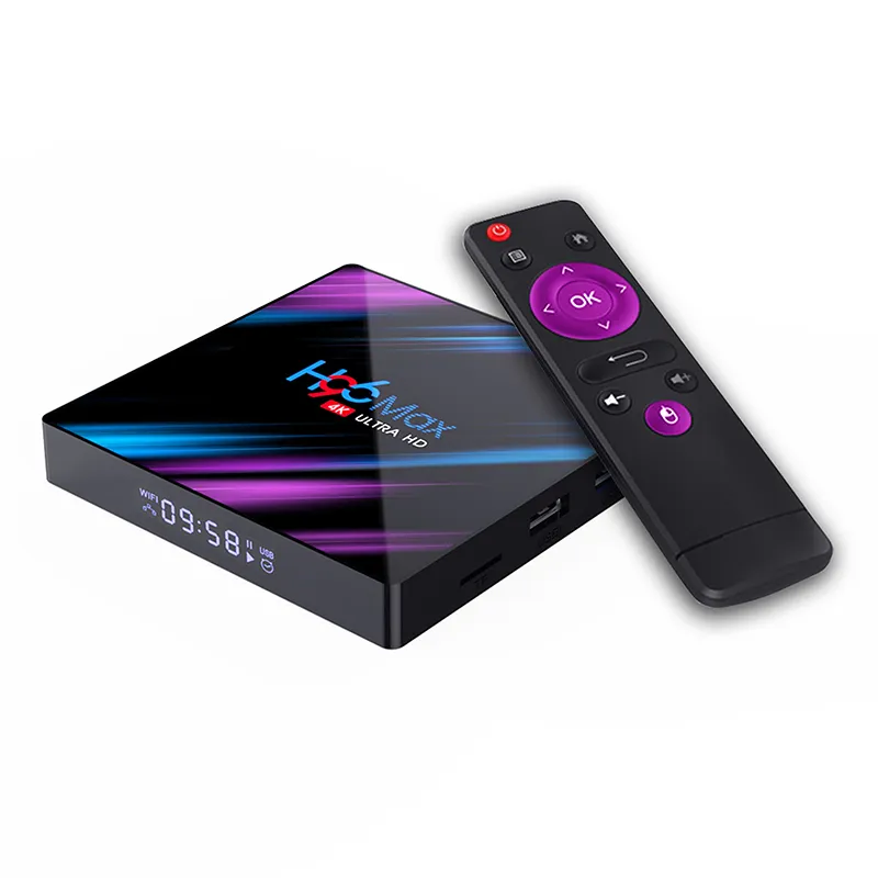 Yutmart android 9.0 tv box H96 MAX RK3318 1G 8G SET Top box quad core hohe qualität 4K VOLLE hd Player Set top box