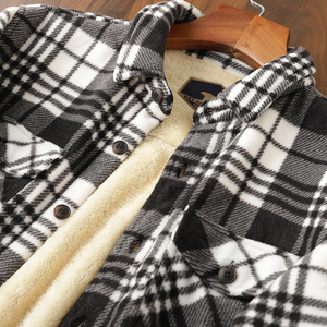 Tissu polaire en tricot <span class=keywords><strong>sherpa</strong></span> tissé jacquard teint en fil collé polaire pour vêtements et robes pour garçons - Product Image 3