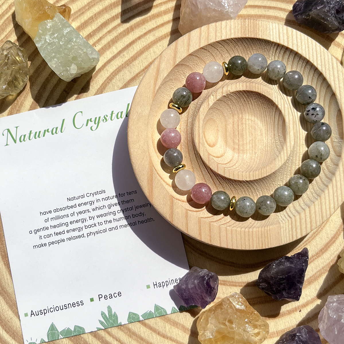 Sunstone+White Jade+White Labradorite