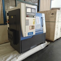 Tour CNC horizontal à lit plat de petite taille H32I avec commande GSK