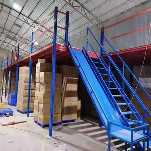 Çelik Ara Katmanlı Korozyon Önleyici Çatı Katı Paleti Ağır Hizmet Tipi Ayarlanabilir Katmanlı Depo İstifleme Raf Sistemi - Product Image 2
