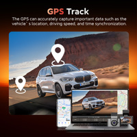 Dashcam Voiture IA 4K 4G avec Carte SIM, Wi-Fi, Caméra Avant et Arrière, Rétroviseur