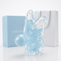 Flacon de parfum en verre à forme unique personnalisée, 50 ml, 100 ml, flacon de parfum pour homme de luxe transparent avec vaporisateur à pompe