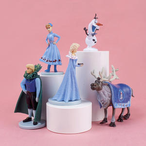 <span class=keywords><strong>2022</strong></span> nouvelle princesse Anime figurine ensemble 10 pièces neige blanche Anna Elsa PVC poupées 5-9cm dessin animé jouets ABS matériel boîte gâteau Topper - Product Image 2