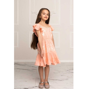 Vestido de Algodón Elegante para Niñas, Temporada de Verano, Diseñado con Detalles Decorativos, Ligero, Transpirable y Cómodo para la Escuela - Product Image 6