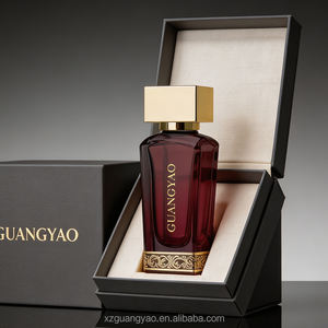 Flacon de parfum de qualité fiable 50 ml, flacon de parfum en verre noir personnalisé avec logo doré et boîte d'emballage de luxe - Product Image 5