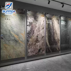 Foshan แผ่นหินที่มีคุณภาพแผ่นกระเบื้องพอร์ซเลนพื้นผนังตกแต่งพื้นพื้นพื้นพื้นพื้นหลังทีวีขนาดใหญ่90X180 120X240 120X270 160X320ซม. - Product Image 2