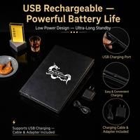 Porte-menu en cuir PU personnalisé pour bar KTV, restaurant haut de gamme, avec éclairage LED rechargeable pour hôtel et lounge