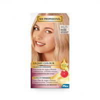 Kit de Maquillage Permanent Professionnel Couleurs Brillantes Crème Minérale Hydratante de Luxe à l'Huile d'Argan et de Pomelo 100% Couverture des Cheveux Gris