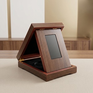Wooden Jewelry Box Rectangular <b>Foldable</b> Minimalist Design Standing Type For Bedroom Storage Neatening General Packaging - Product Image 1