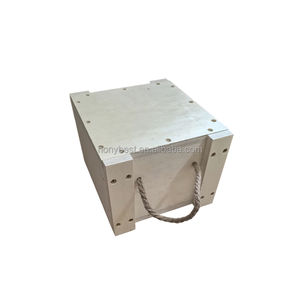 Caisse en <span class=keywords><strong>bois</strong></span> robuste pour transport de marchandises, en contreplaqué, avec couvercle et poignée en corde, personnalisable, pour la vente, emballage de détail - Product Image 1
