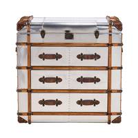 Armoire en aluminium moderne et durable pour salon, hôtel, bar, bureau, décoration de la maison, meubles avec 3 tiroirs