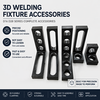 Kit de serrage de positionnement pour table de soudage en fonte, avec gabarit et dispositif de soudage 3D résistants à l'usure, pour l'assemblage et le positionnement des métaux