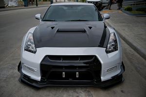 ฮู้ดคาร์บอนไฟเบอร์3K สไตล์ VS สำหรับนิสสัน2008-2016 R35 GT-R - Product Image 6